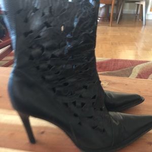 Italian leather boots, size 39/38